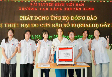 Trường Cao đẳng Truyền hình hướng về đồng bào vùng lũ: Lan tỏa tinh thần “Tương thân tương ái”