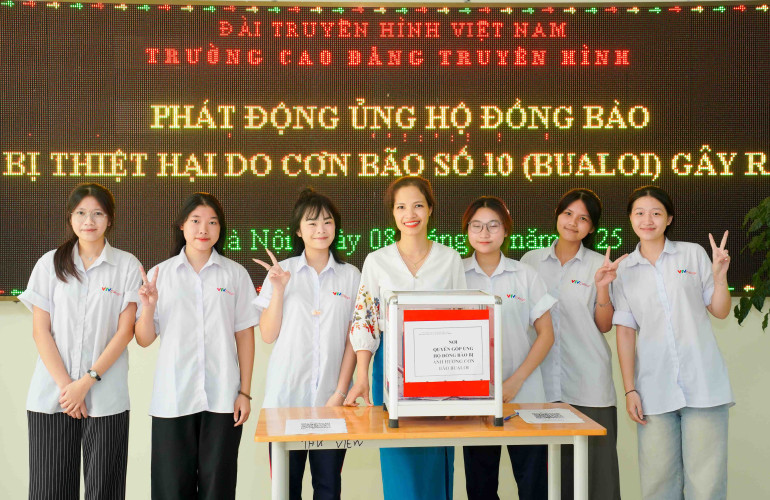 Trường Cao đẳng Truyền hình hướng về đồng bào vùng lũ: Lan tỏa tinh thần “Tương thân tương ái”