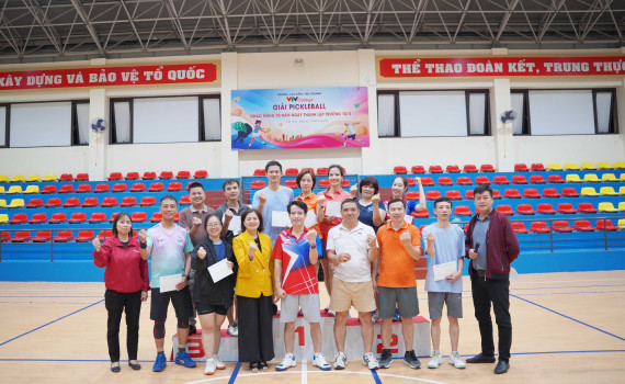 Sôi nổi giải Pickleball chào mừng 70 năm thành lập trường Cao đẳng Truyền hình