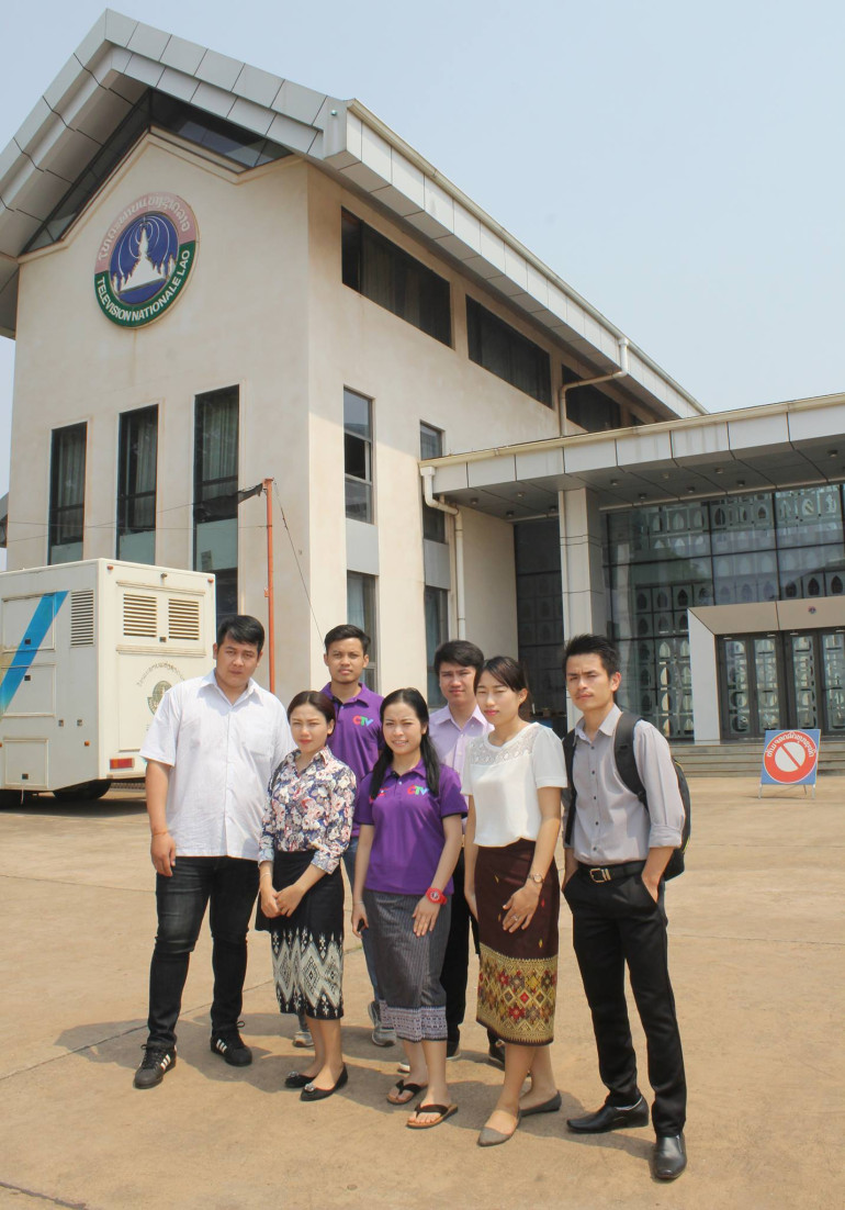 2018. 3 SV Lào thực tập tại Đài QG Lào