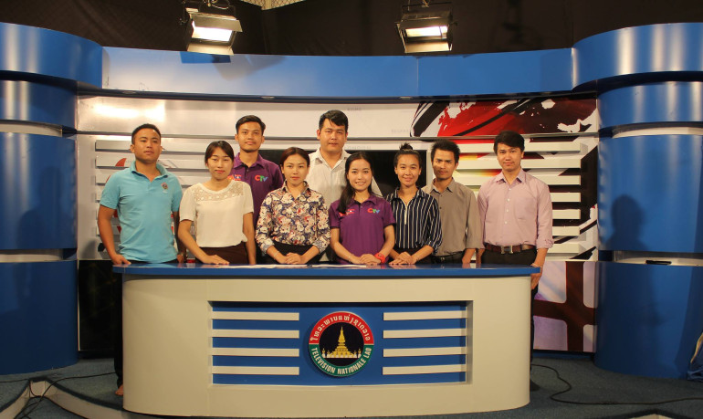 2018. 5 SV Lào thực tập tại Đài QG Lào