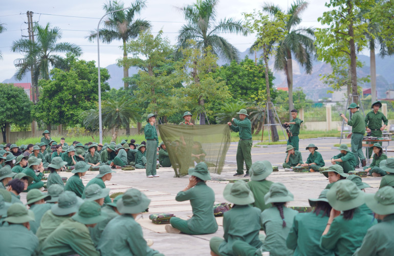 Những trải nghiệm lần đầu "nhập ngũ" của học sinh - sinh viên trường Cao đẳng Truyền hình