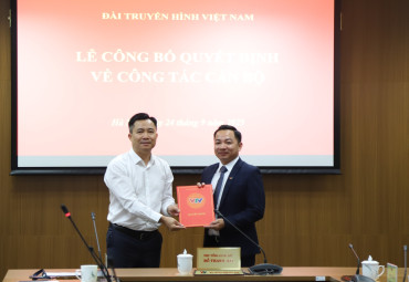 Trao quyết định điều động, bổ nhiệm Phó Giám đốc Trung tâm THVN khu vực Tây Nam Bộ