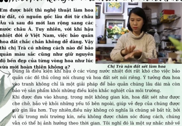 Nghệ nhân Lê Thanh Trà và hành trình " biến đất thành hoa"