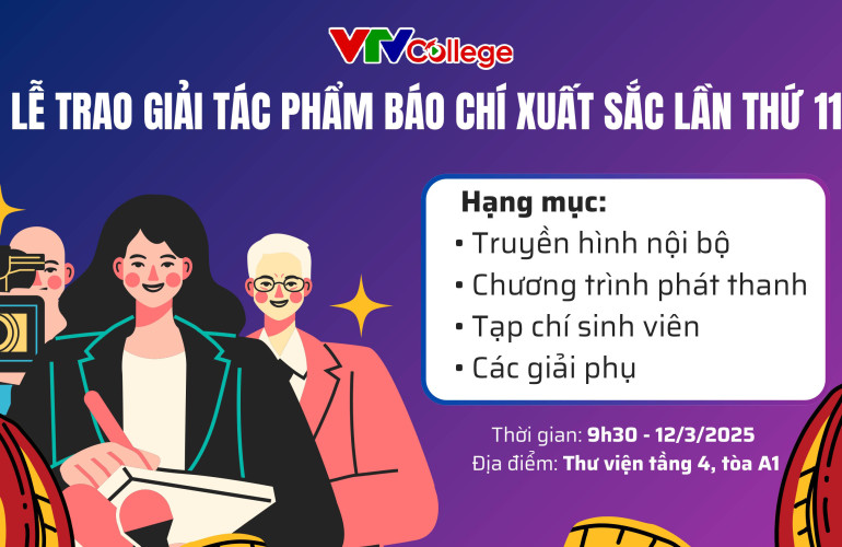 Kế hoạch tổ chức lễ trao giải “Tác phẩm báo chí xuất sắc lần thứ 11 – năm 2025”