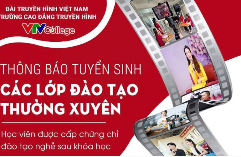 VTV College: Thông báo Tuyển sinh khóa đào tạo thường xuyên (ngắn hạn) - Tháng 2/2025