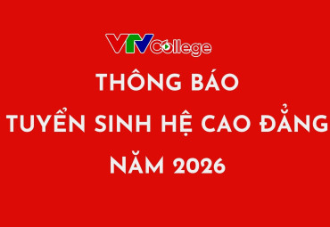 THÔNG BÁO TUYỂN SINH HỆ CAO ĐẲNG CHÍNH QUY NĂM 2026