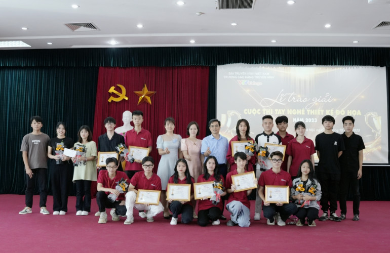 VTV College: Trao giải cuộc thi tay nghề Thiết kế đồ họa cấp trường năm 2023