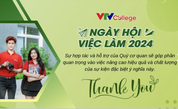 VTV College: Thư mời tài trợ và đăng ký  tham gia "Ngày hội việc làm 2024"