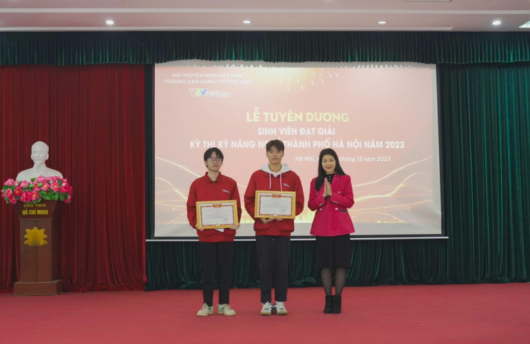 VTV College: Tuyên dương sinh viên đạt giải kỳ thi kỹ năng nghề Thành phố Hà Nội năm 2023