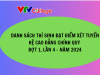 VTV College: Danh sách thí sinh đạt điểm xét tuyển hệ cao đẳng chính quy, đợt 1, lần 4 - Năm 2024